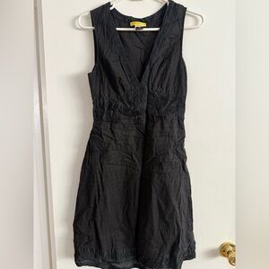 Catherine Malandrino Black Textured Mini Dress